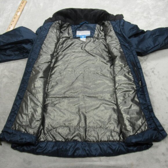 Columbia Titanium Jacket Small Womens Navy Interchange Insulated Omni Heat - Picture 3 of 15